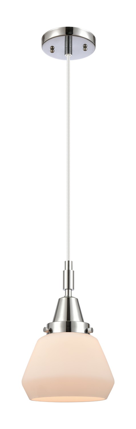 One Light Mini Pendant by Innovations - Caden Collection, Polished Chrome Finish - 447-1P-PC-G171