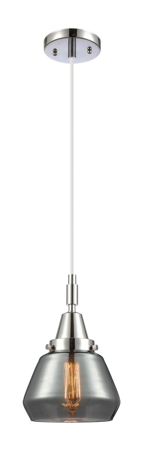 One Light Mini Pendant by Innovations - Caden Collection, Polished Chrome Finish - 447-1P-PC-G173