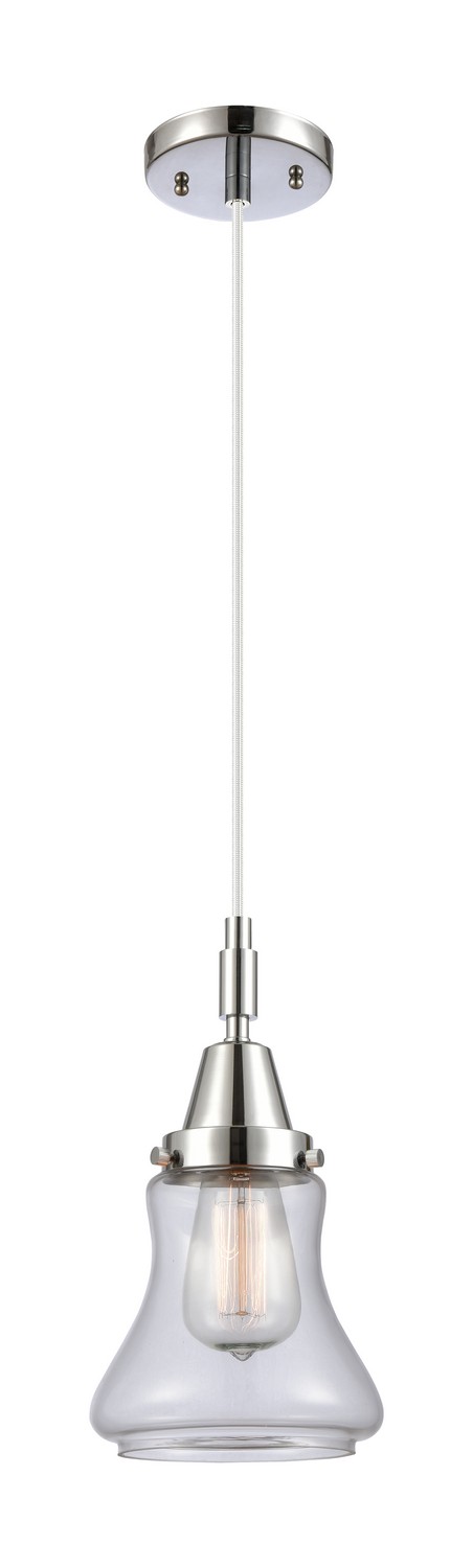 One Light Mini Pendant by Innovations - Caden Collection, Polished Chrome Finish - 447-1P-PC-G192
