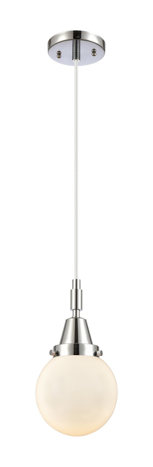 One Light Mini Pendant by Innovations - Caden Collection, Polished Chrome Finish - 447-1P-PC-G201-6