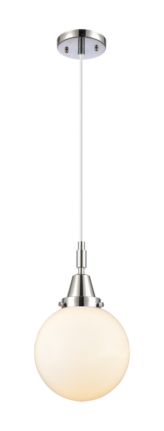 One Light Mini Pendant by Innovations - Caden Collection, Polished Chrome Finish - 447-1P-PC-G201-8