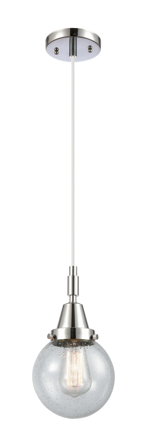 One Light Mini Pendant by Innovations - Caden Collection, Polished Chrome Finish - 447-1P-PC-G204-6