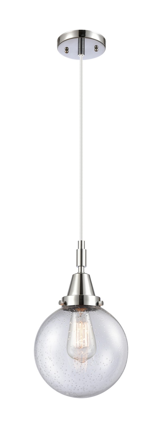 One Light Mini Pendant by Innovations - Caden Collection, Polished Chrome Finish - 447-1P-PC-G204-8