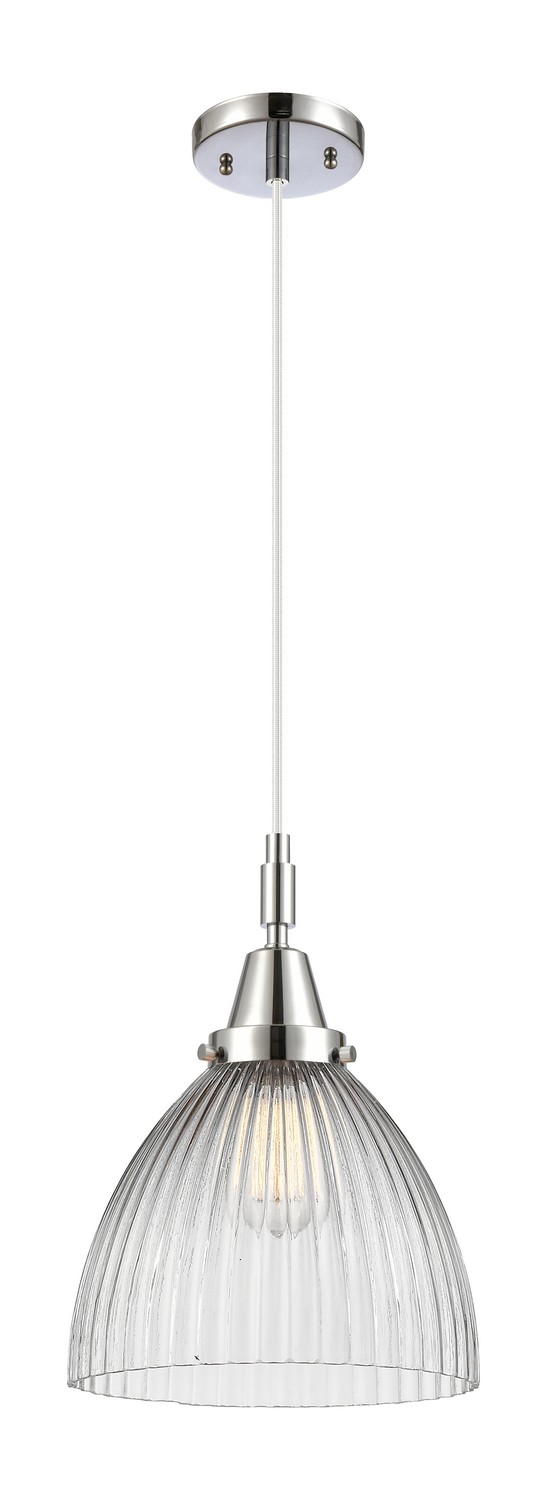 One Light Mini Pendant by Innovations - Caden Collection, Polished Chrome Finish - 447-1P-PC-G222