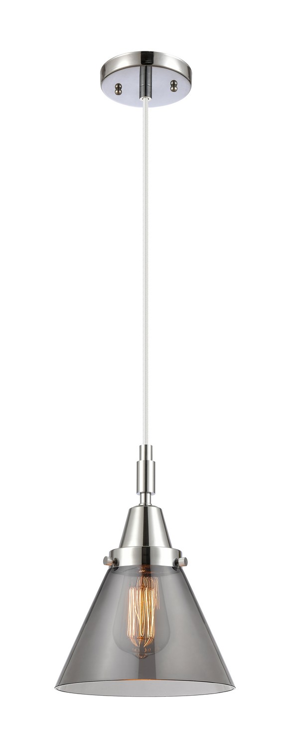 One Light Mini Pendant by Innovations - Caden Collection, Polished Chrome Finish - 447-1P-PC-G43