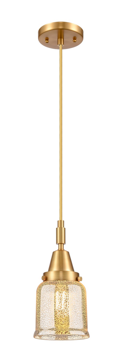 One Light Mini Pendant by Innovations - Caden Collection, Satin Gold Finish - 447-1P-SG-G58