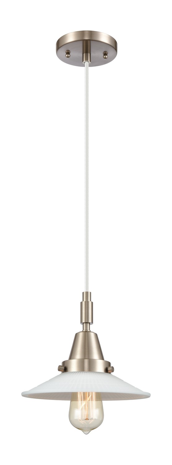One Light Mini Pendant by Innovations - Caden Collection, Brushed Satin Nickel Finish - 447-1P-SN-G1