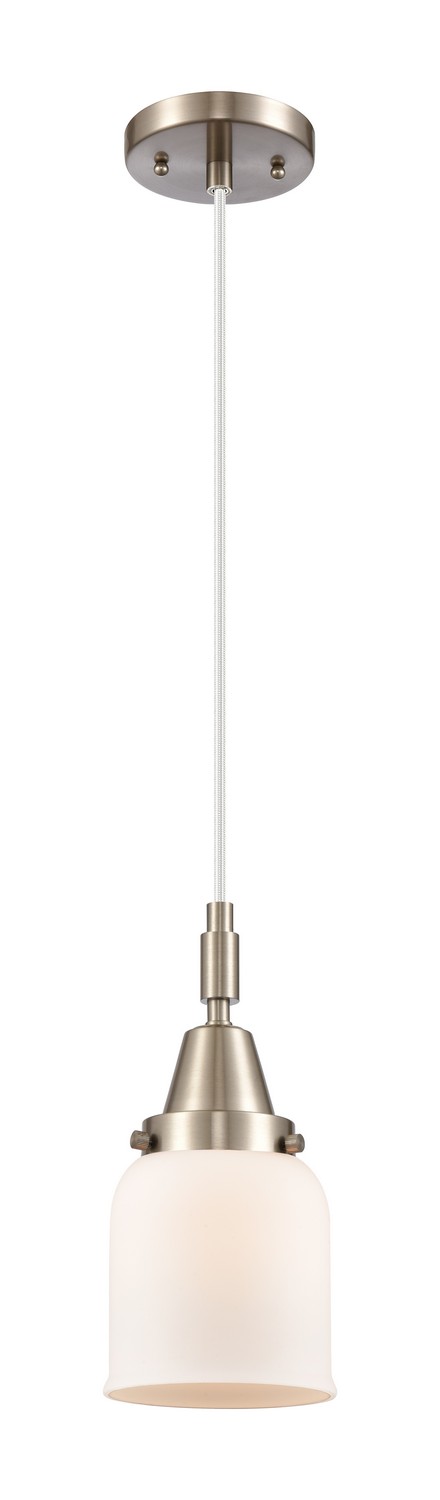 One Light Mini Pendant by Innovations - Caden Collection, Brushed Satin Nickel Finish - 447-1P-SN-G51
