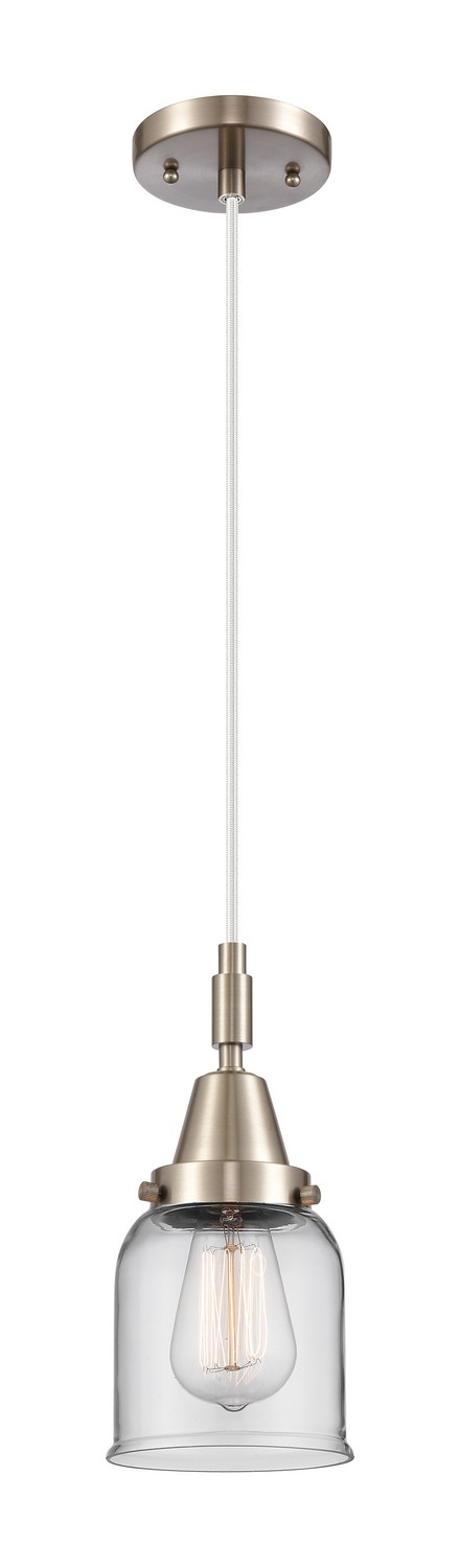 One Light Mini Pendant by Innovations - Caden Collection, Brushed Satin Nickel Finish - 447-1P-SN-G52