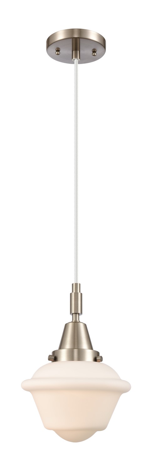 One Light Mini Pendant by Innovations - Caden Collection, Brushed Satin Nickel Finish - 447-1P-SN-G531