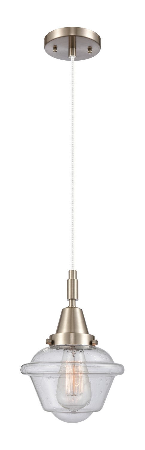 One Light Mini Pendant by Innovations - Caden Collection, Brushed Satin Nickel Finish - 447-1P-SN-G534