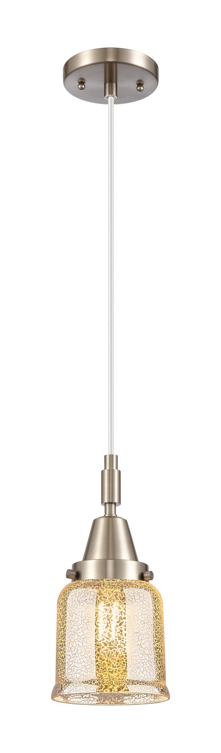 One Light Mini Pendant by Innovations - Caden Collection, Brushed Satin Nickel Finish - 447-1P-SN-G58