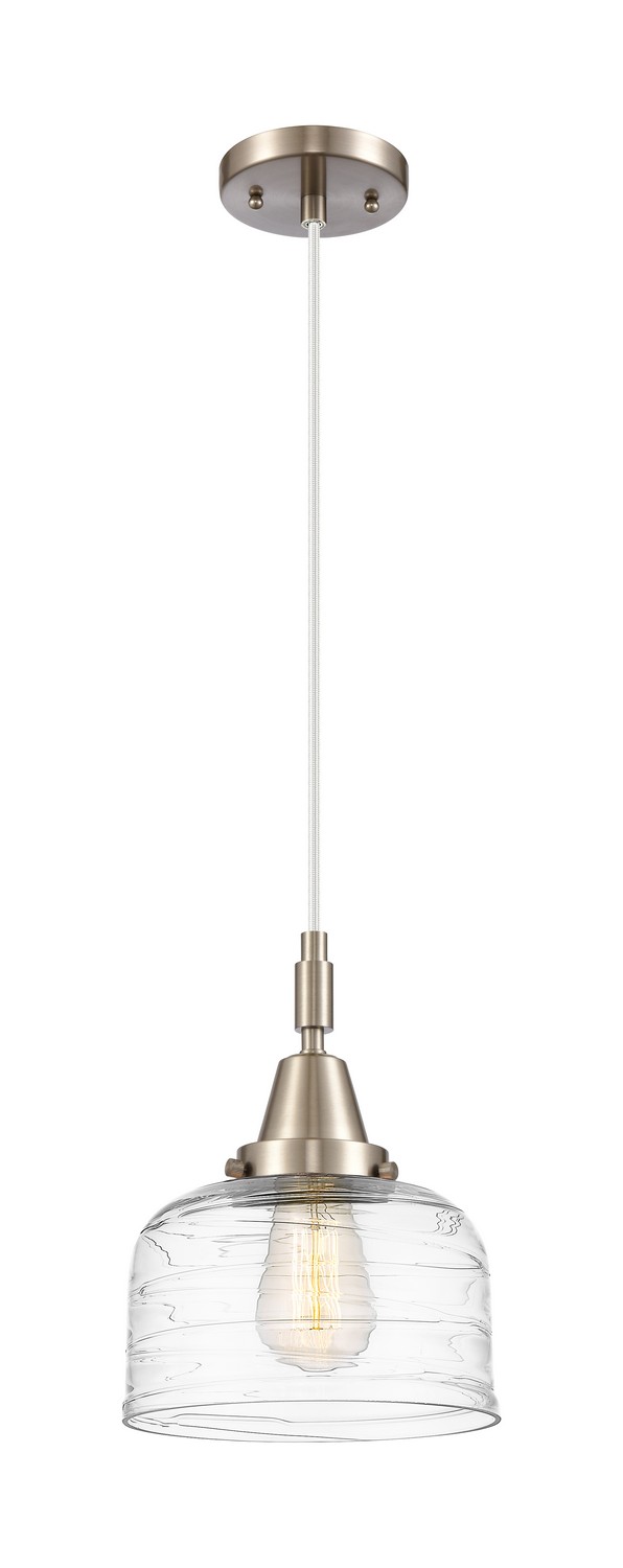 One Light Mini Pendant by Innovations - Caden Collection, Brushed Satin Nickel Finish - 447-1P-SN-G713