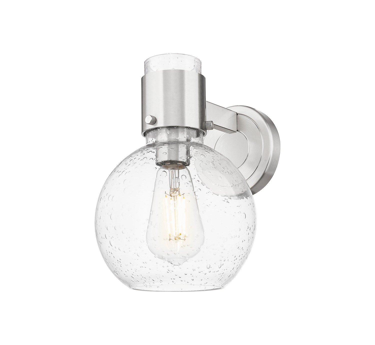 One Light Wall Sconce by Innovations - Downtown Urban Collection, Brushed Satin Nickel Finish - 464-1W-SN-G464B-7SDY