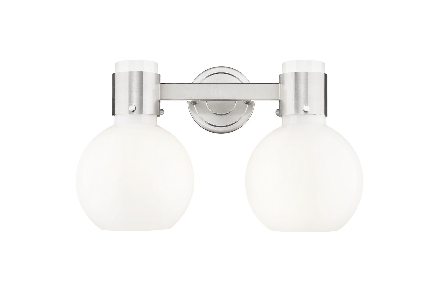 Two Light Bath Vanity by Innovations - Downtown Urban Collection, Brushed Satin Nickel Finish - 464-2W-SN-G464B-7GW