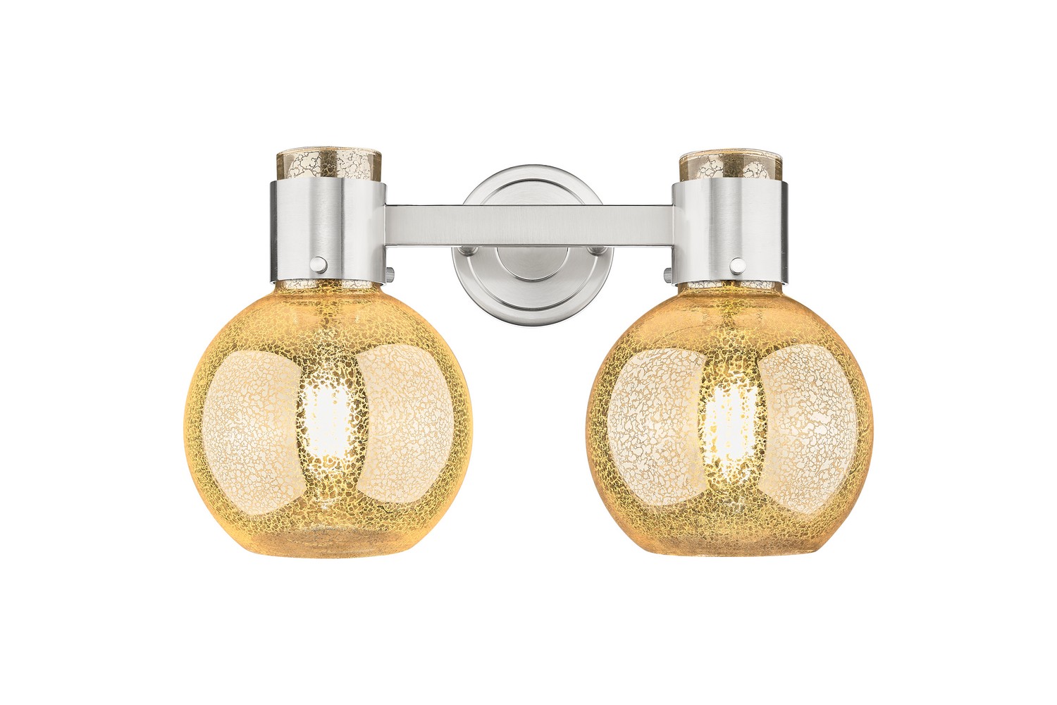 Two Light Bath Vanity by Innovations - Downtown Urban Collection, Brushed Satin Nickel Finish - 464-2W-SN-G464B-7ME