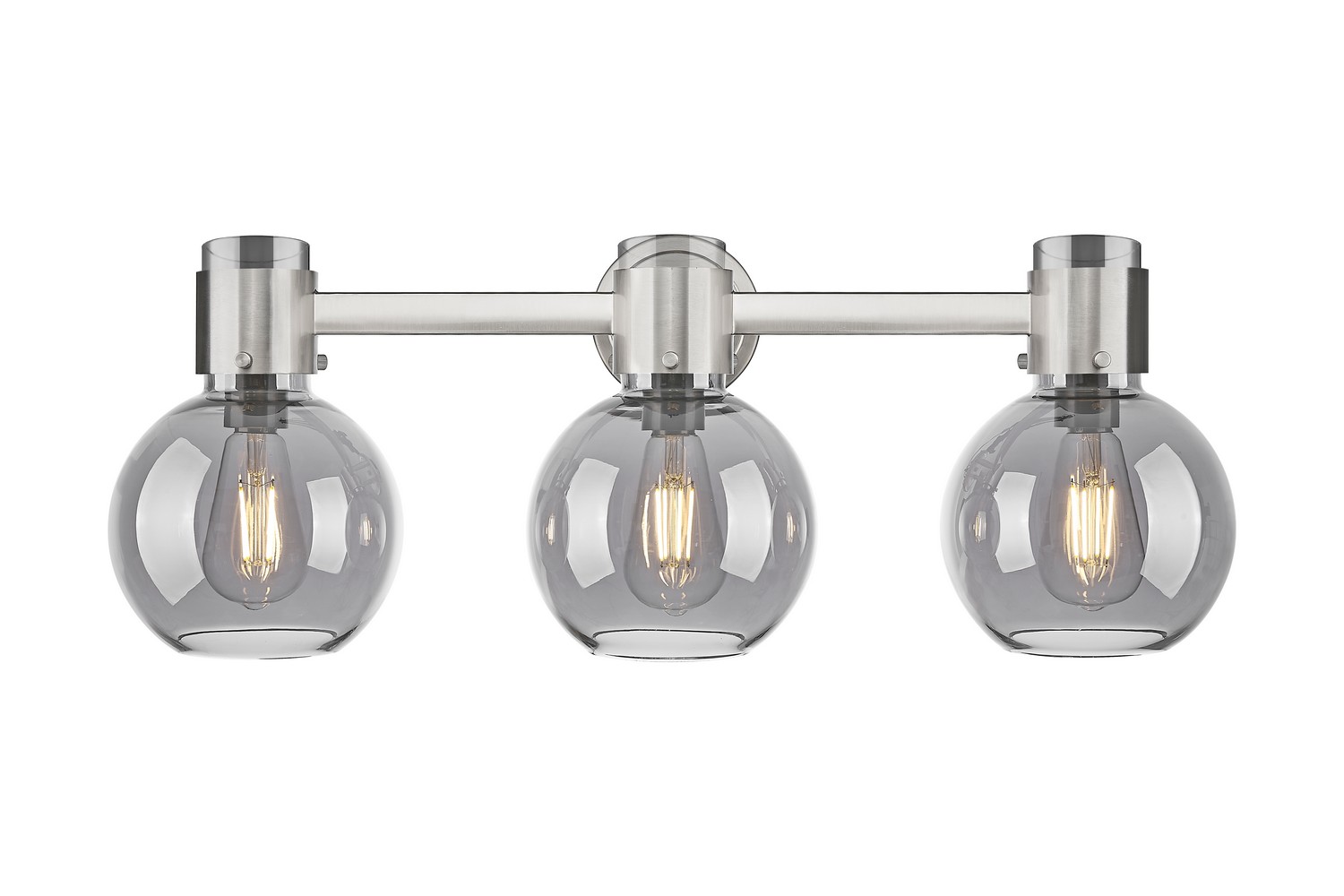Three Light Bath Vanity by Innovations - Downtown Urban Collection, Brushed Satin Nickel Finish - 464-3W-SN-G464B-7SM