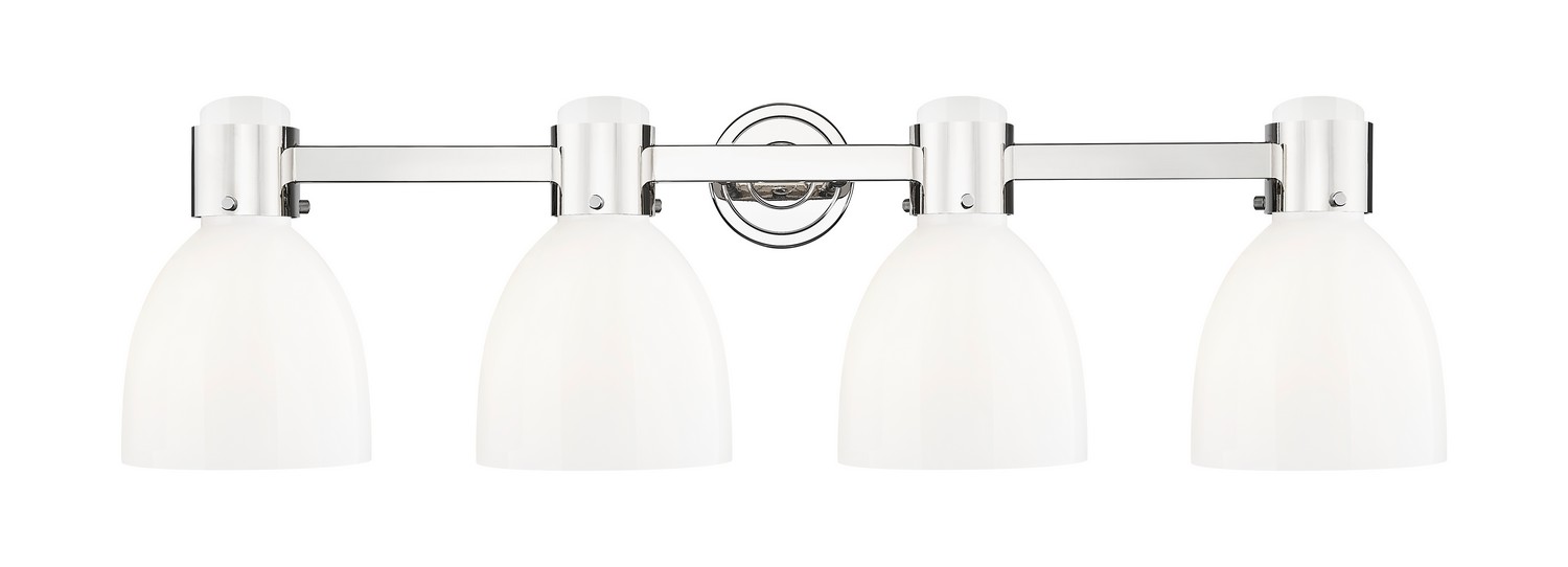 Four Light Bath Vanity by Innovations - Downtown Urban Collection, Polished Nickel Finish - 464-4W-PN-G464D-7GW