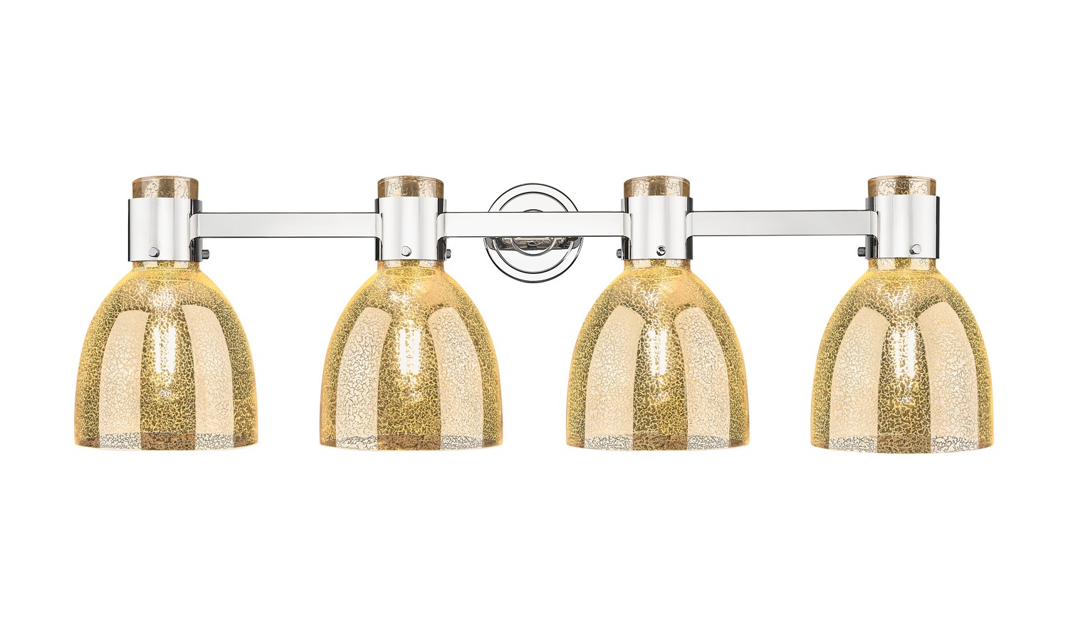 Four Light Bath Vanity by Innovations - Downtown Urban Collection, Polished Nickel Finish - 464-4W-PN-G464D-7ME