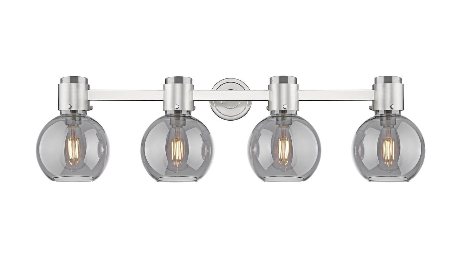 Four Light Bath Vanity by Innovations - Downtown Urban Collection, Brushed Satin Nickel Finish - 464-4W-SN-G464B-7SM