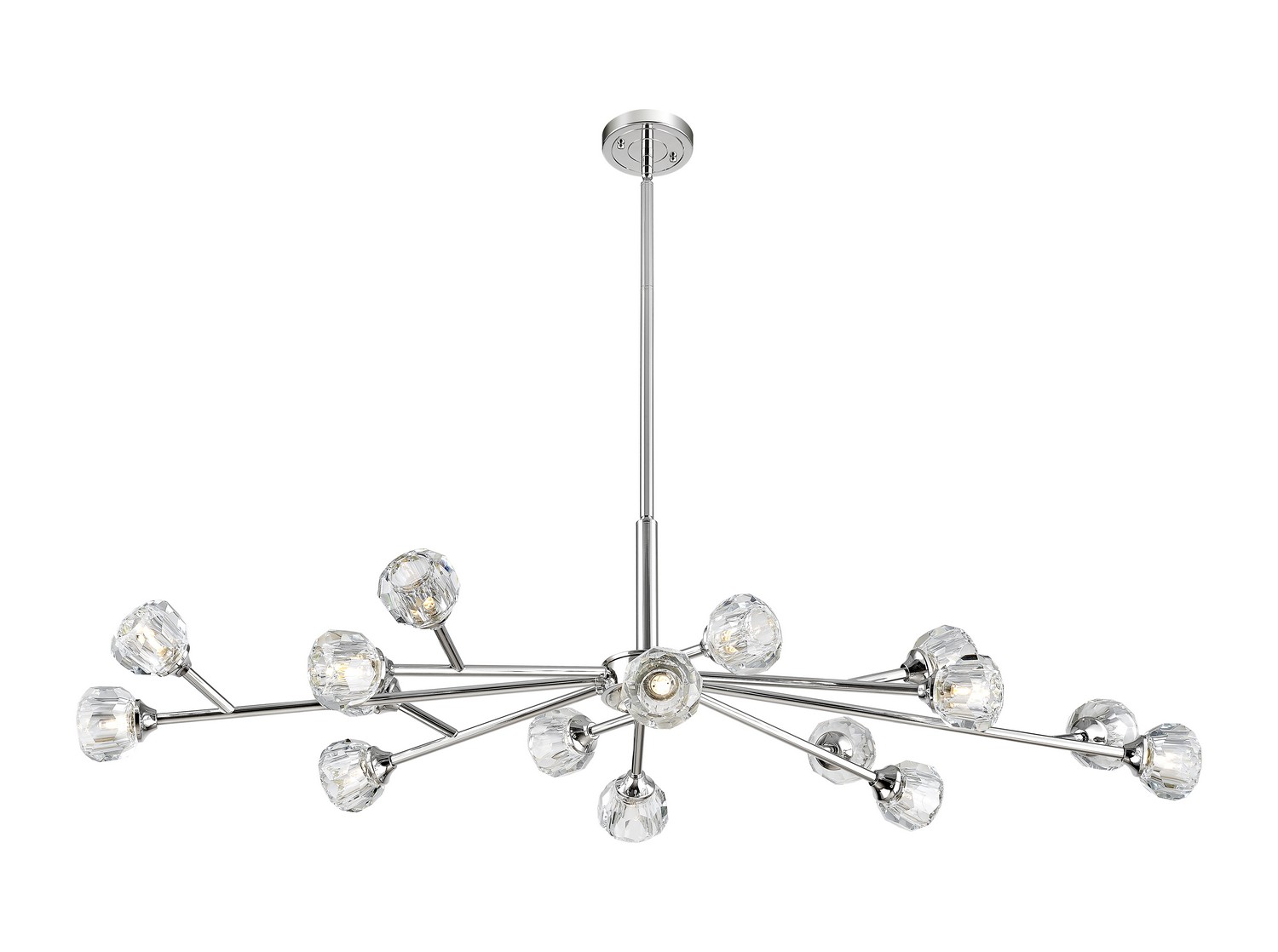 LED Chandelier by Innovations - Downtown Urban Collection, Satin Nickel Finish - 465-16I-SN-G465-CL