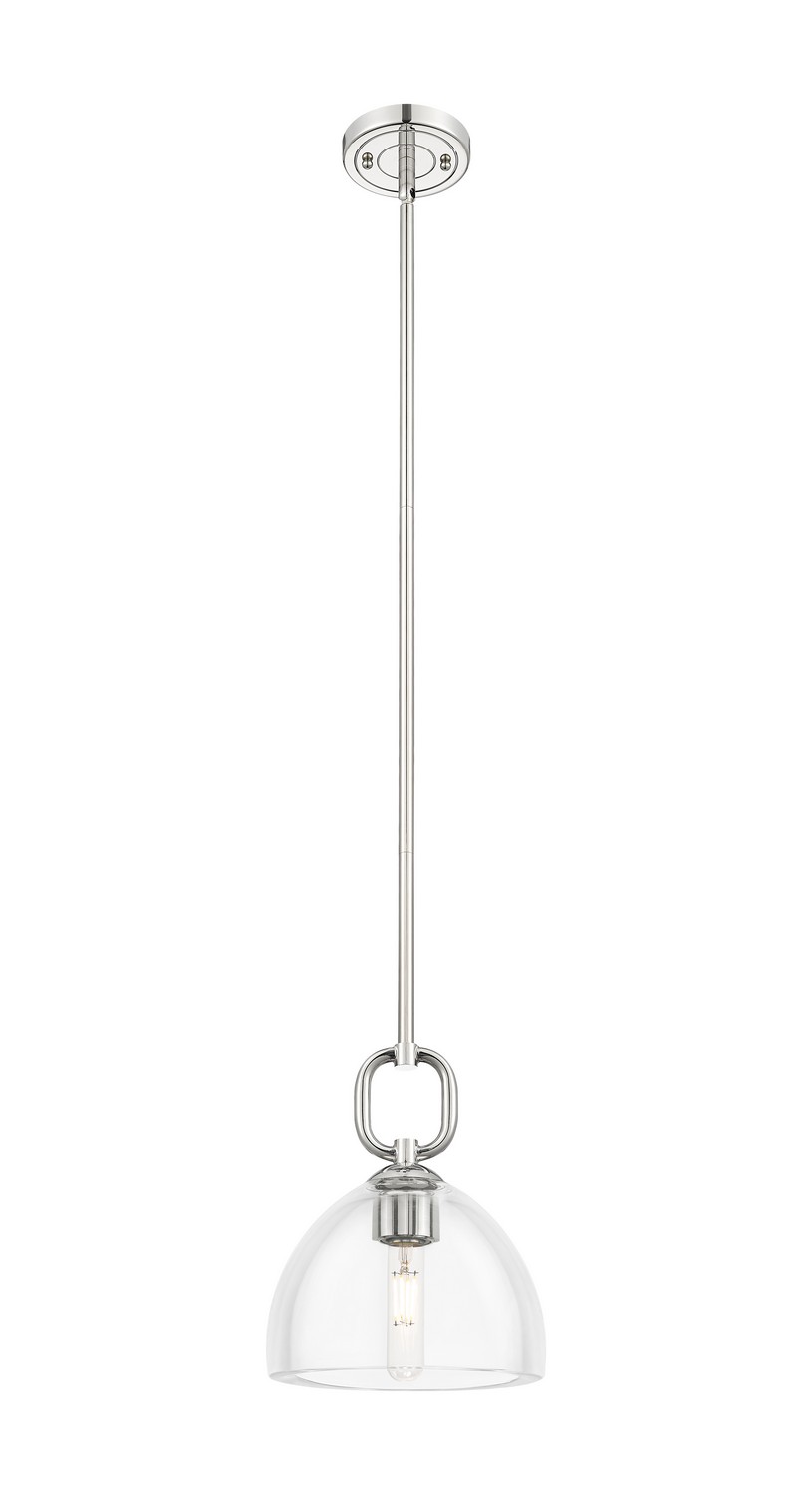 One Light Mini Pendant by Innovations - Downtown Urban Collection, Polished Nickel Finish - 485-1S-PN-G486-8CL