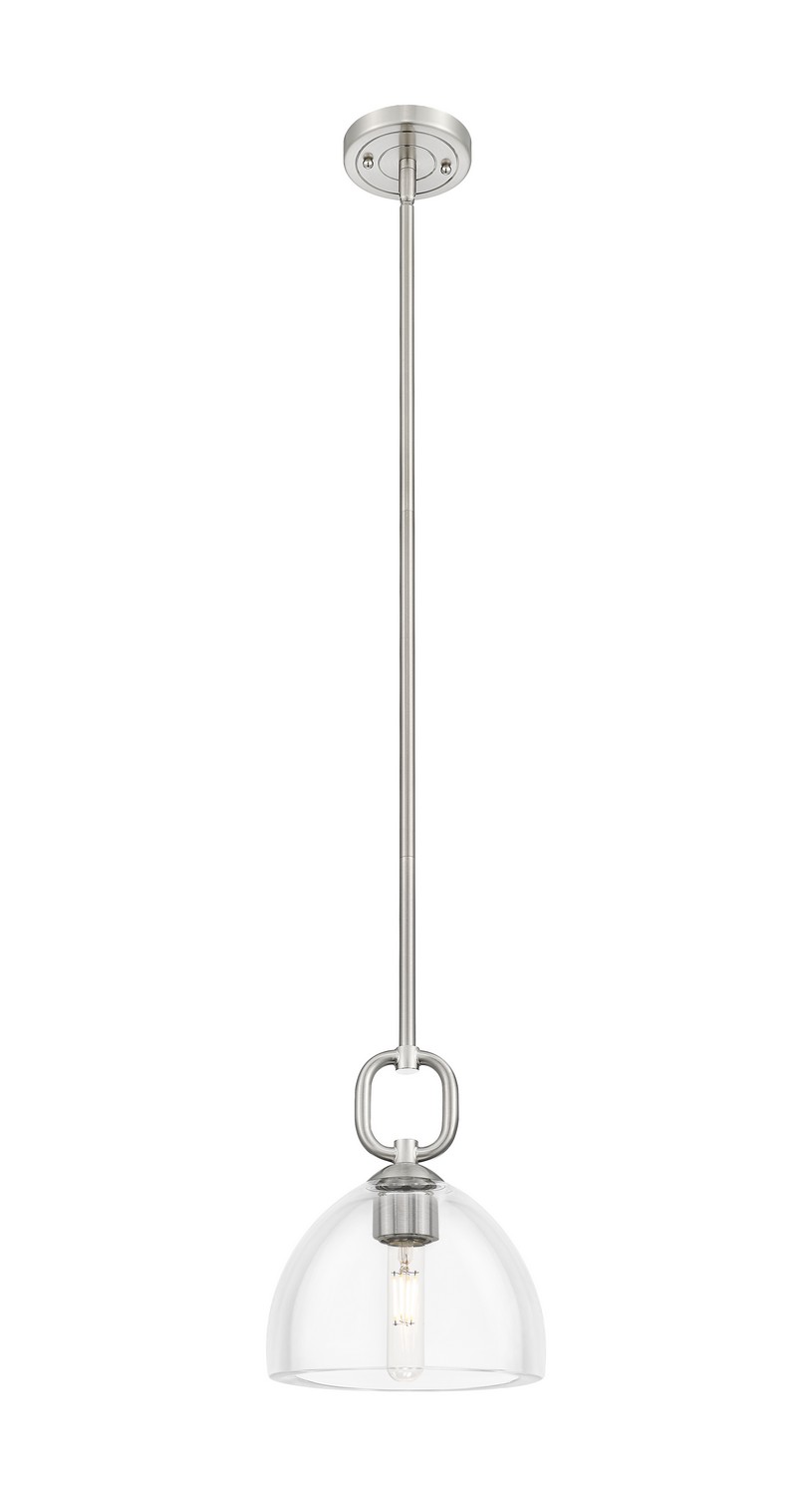 One Light Mini Pendant by Innovations - Downtown Urban Collection, Satin Nickel Finish - 485-1S-SN-G486-8CL