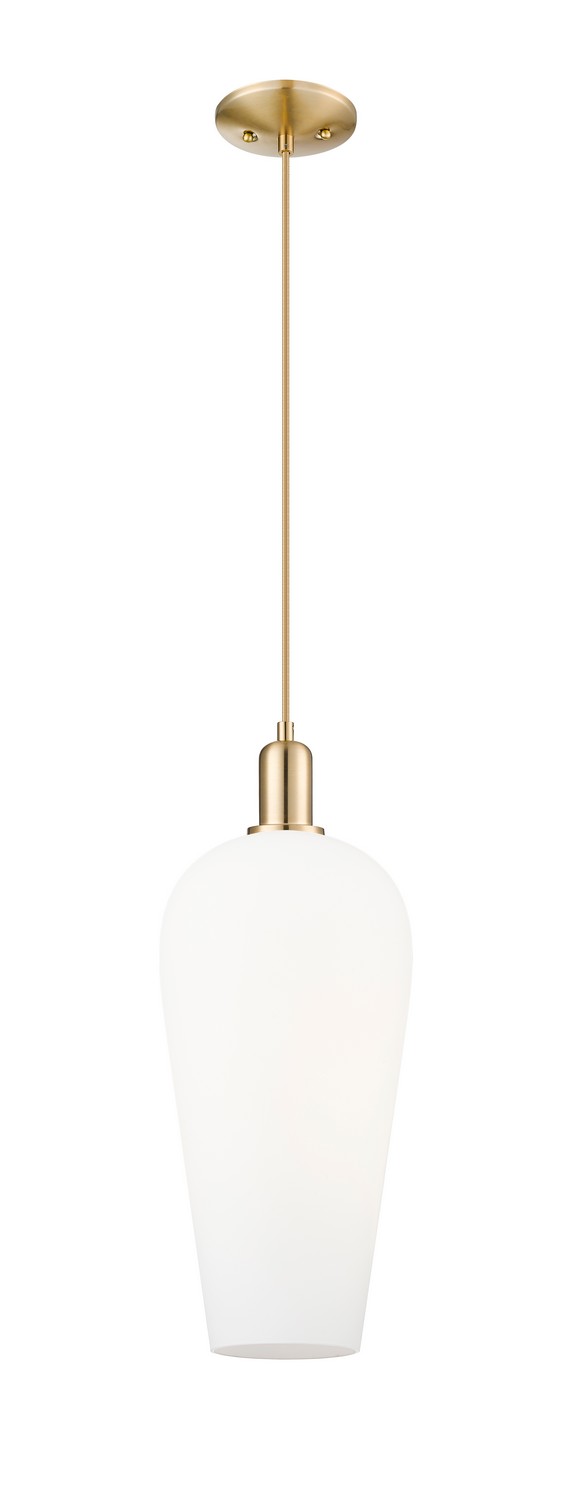 One Light Mini Pendant by Innovations - Arcadia Collection, Champagne Bronze Finish - 716-1P-CB-G456-8WH