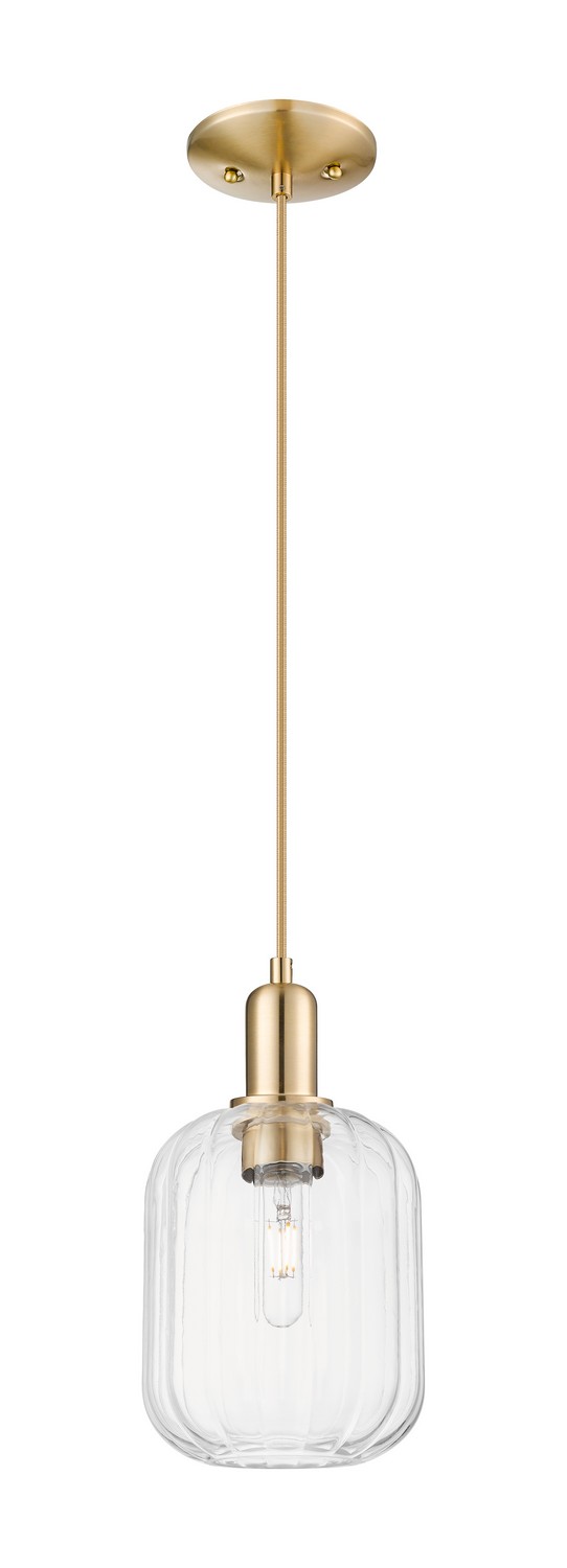 One Light Mini Pendant by Innovations - Arcadia Collection, Champagne Bronze Finish - 716-1P-CB-G460-7CL