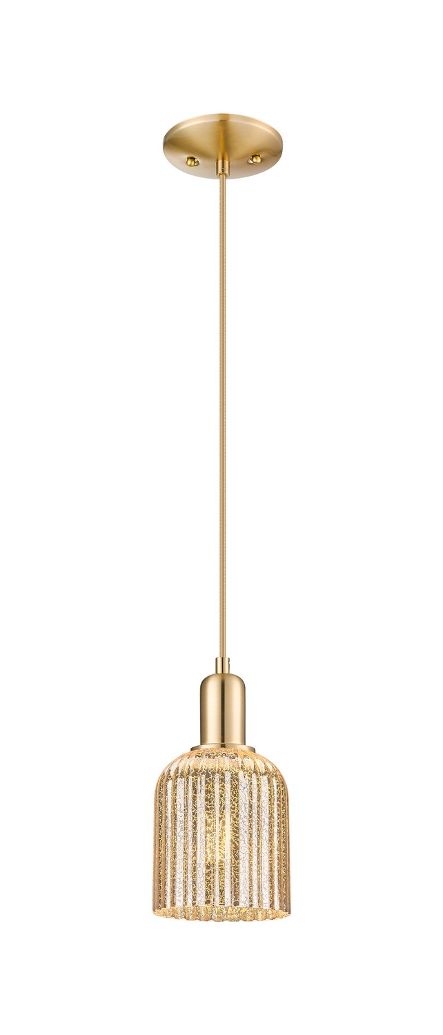 One Light Mini Pendant by Innovations - Arcadia Collection, Champagne Bronze Finish - 716-1P-CB-G559-5ME