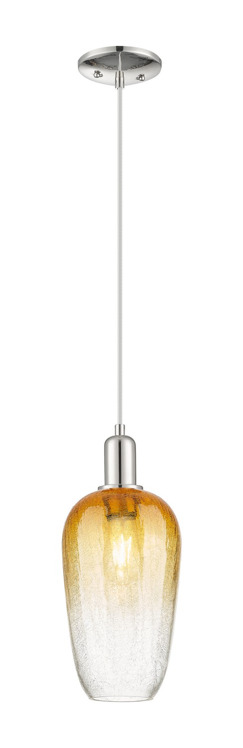One Light Mini Pendant by Innovations - Arcadia Collection, Polished Nickel Finish - 716-1P-PN-G484-7AM