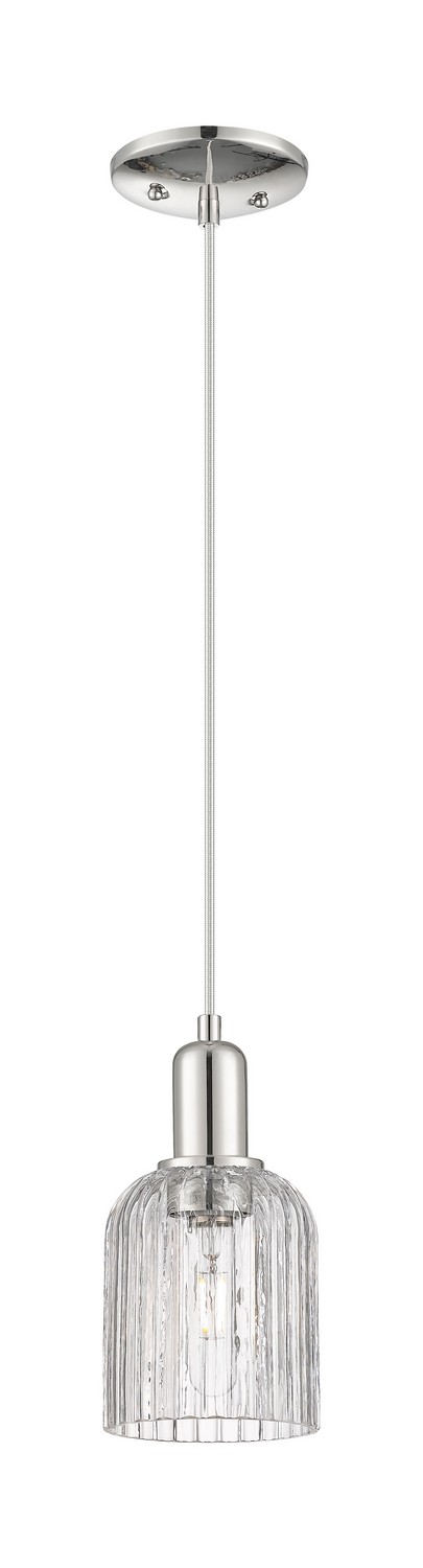 One Light Mini Pendant by Innovations - Arcadia Collection, Polished Nickel Finish - 716-1P-PN-G559-5CL