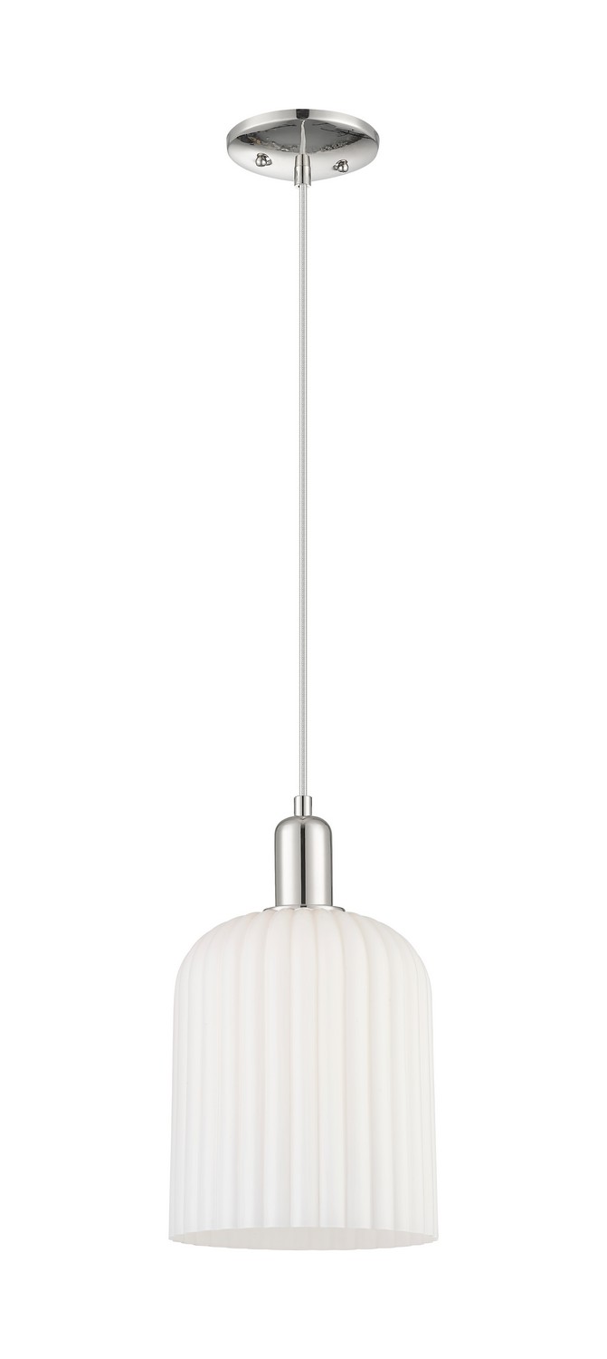 One Light Mini Pendant by Innovations - Arcadia Collection, Polished Nickel Finish - 716-1P-PN-G559-8GWH