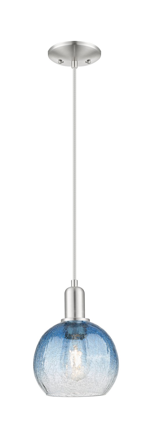 One Light Mini Pendant by Innovations - Arcadia Collection, Brushed Satin Nickel Finish - 716-1P-SN-G483-8SB