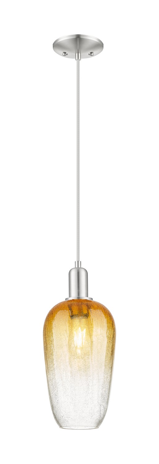 One Light Mini Pendant by Innovations - Arcadia Collection, Brushed Satin Nickel Finish - 716-1P-SN-G484-7AM