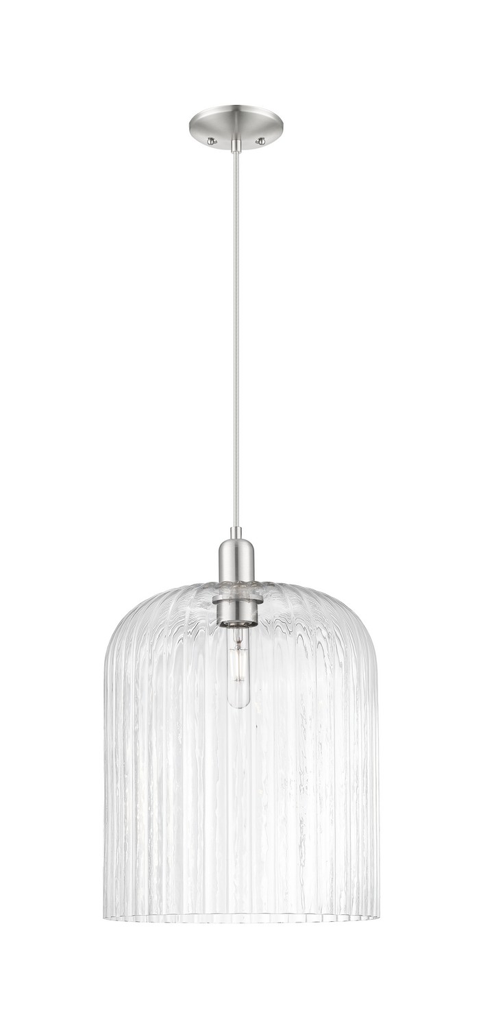 One Light Mini Pendant by Innovations - Arcadia Collection, Brushed Satin Nickel Finish - 716-1P-SN-G559-12CL