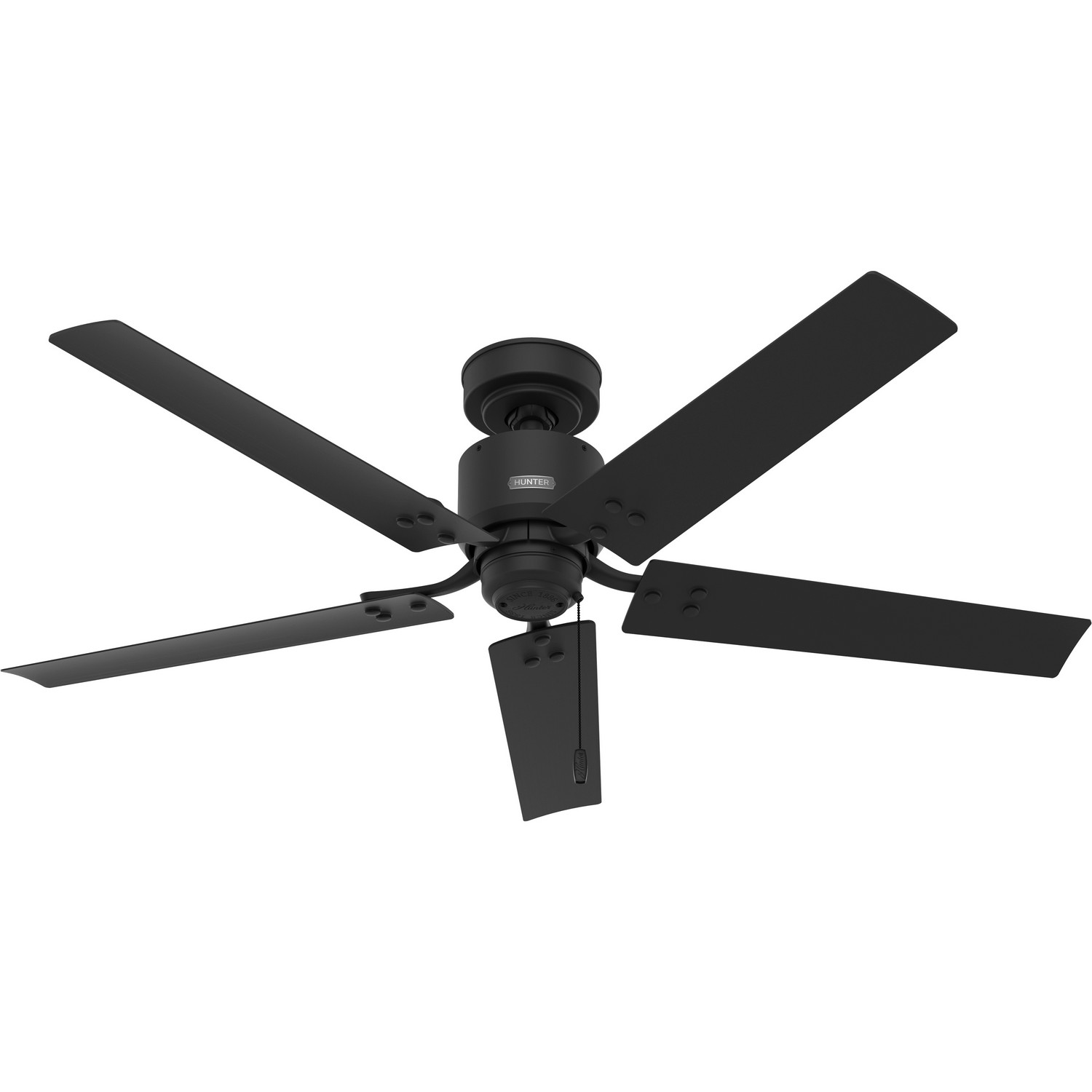 Hunter Fan 51459 Windbound 52 inch Matte Black Outdoor Ceiling Fan