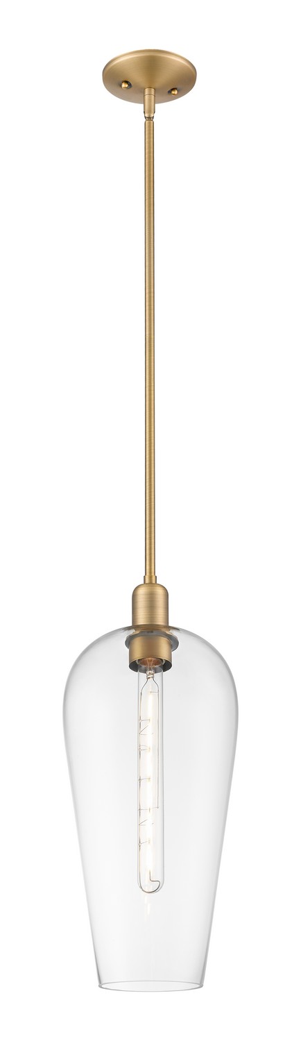 One Light Mini Pendant by Innovations - Arcadia Collection, Brushed Brass Finish - 716-1S-BB-G456-8CL