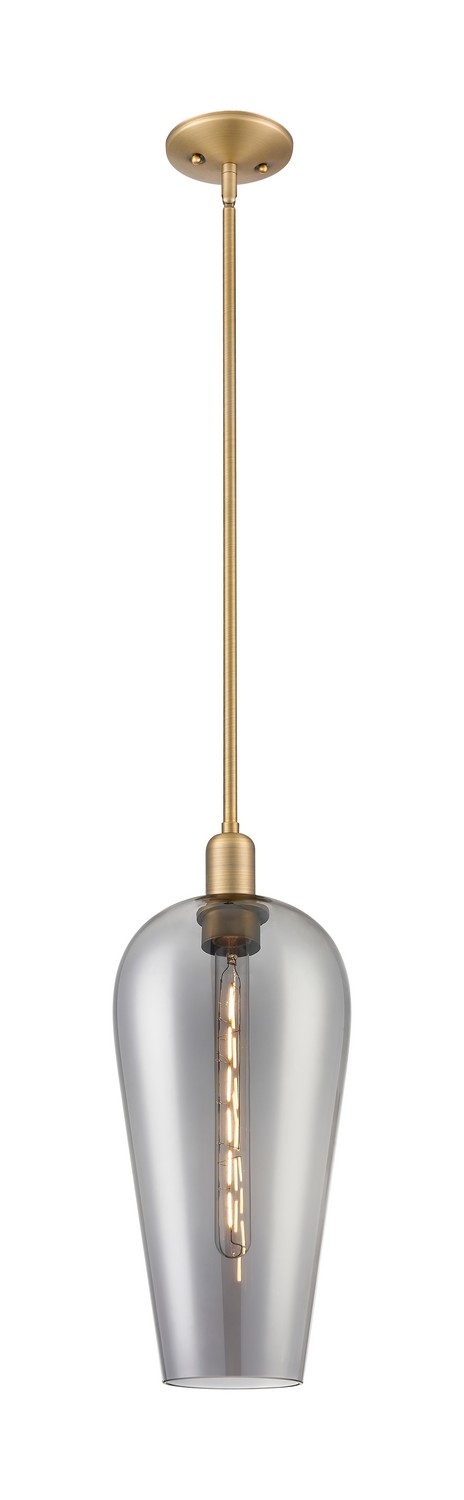 One Light Mini Pendant by Innovations - Arcadia Collection, Brushed Brass Finish - 716-1S-BB-G456-8SM