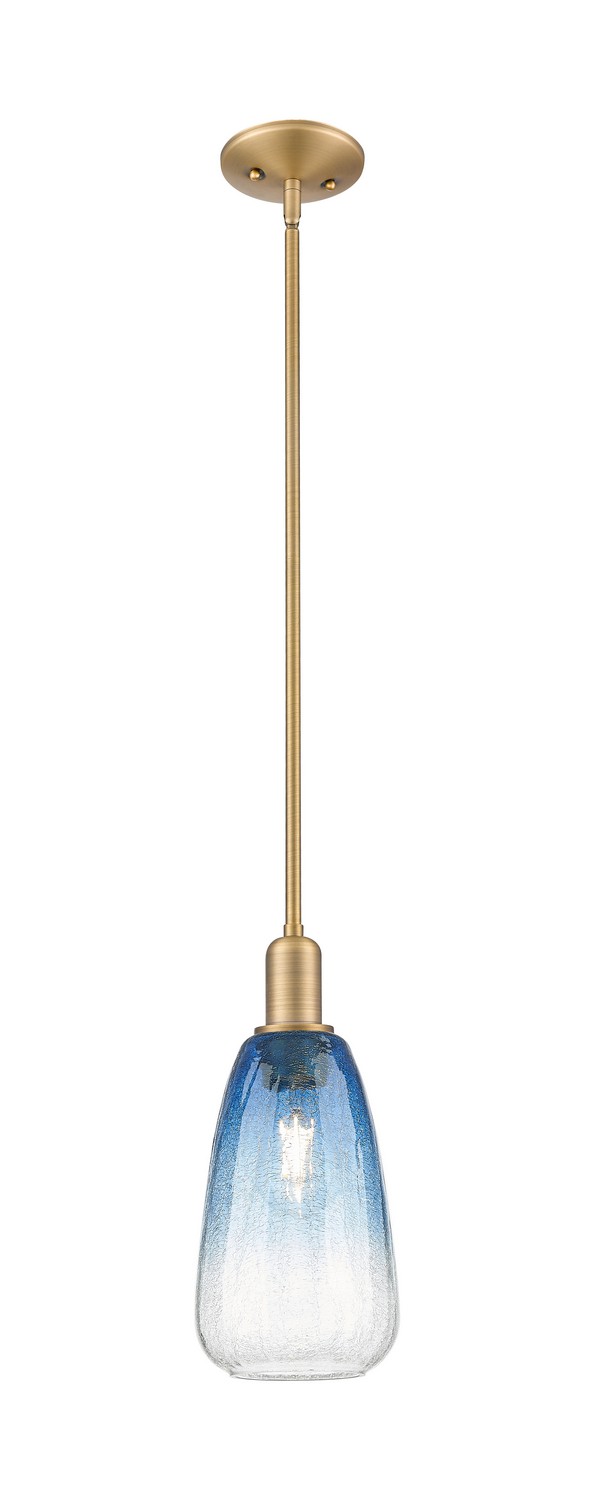 One Light Mini Pendant by Innovations - Arcadia Collection, Brushed Brass Finish - 716-1S-BB-G480-6SB