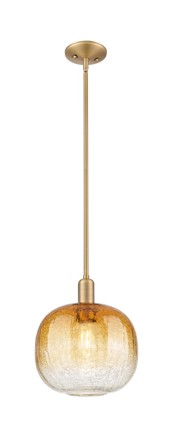 One Light Mini Pendant by Innovations - Arcadia Collection, Brushed Brass Finish - 716-1S-BB-G481-10AM
