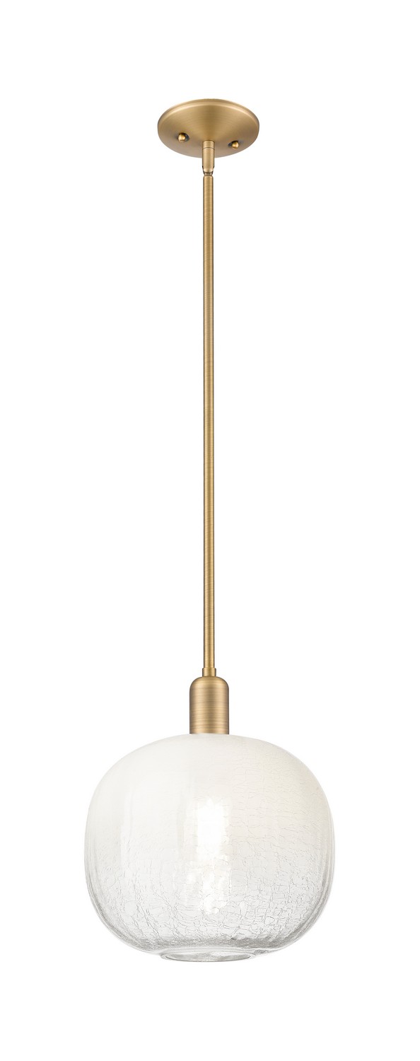One Light Mini Pendant by Innovations - Arcadia Collection, Brushed Brass Finish - 716-1S-BB-G481-10OP