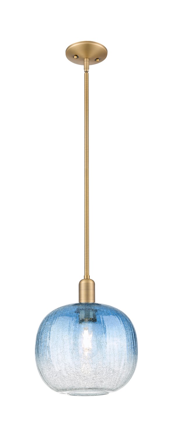 One Light Mini Pendant by Innovations - Arcadia Collection, Brushed Brass Finish - 716-1S-BB-G481-10SB