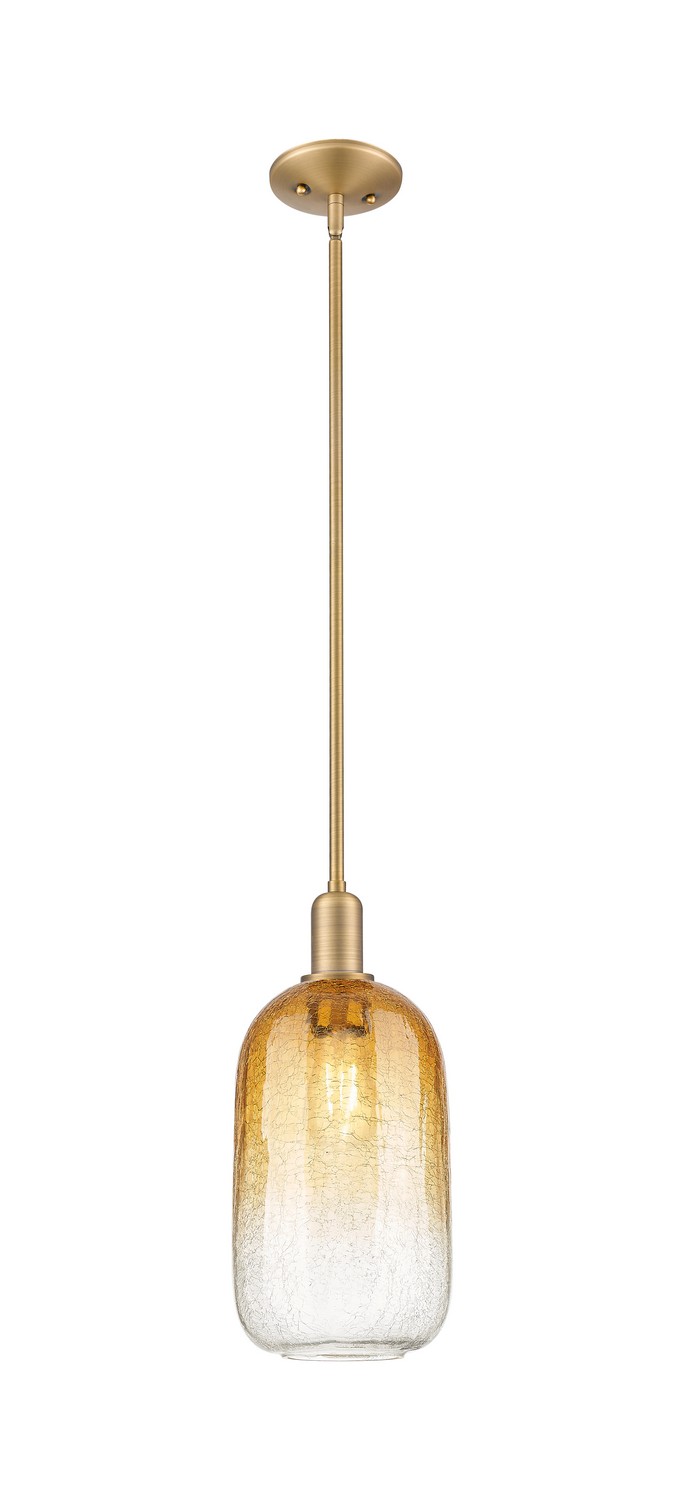 One Light Mini Pendant by Innovations - Arcadia Collection, Brushed Brass Finish - 716-1S-BB-G482-7AM
