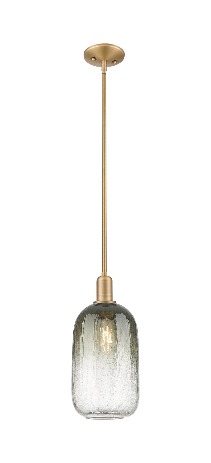 One Light Mini Pendant by Innovations - Arcadia Collection, Brushed Brass Finish - 716-1S-BB-G482-7SL