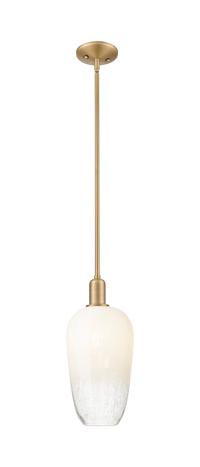 One Light Mini Pendant by Innovations - Arcadia Collection, Brushed Brass Finish - 716-1S-BB-G484-7OP