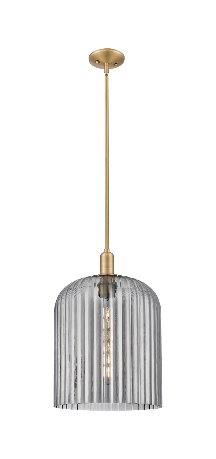One Light Mini Pendant by Innovations - Arcadia Collection, Brushed Brass Finish - 716-1S-BB-G559-12SM
