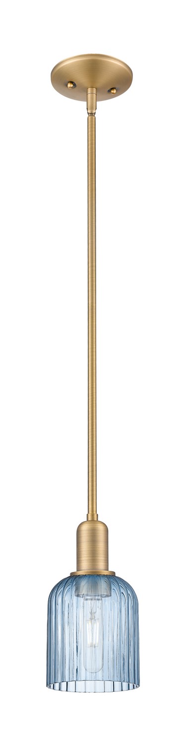One Light Mini Pendant by Innovations - Arcadia Collection, Brushed Brass Finish - 716-1S-BB-G559-5BL