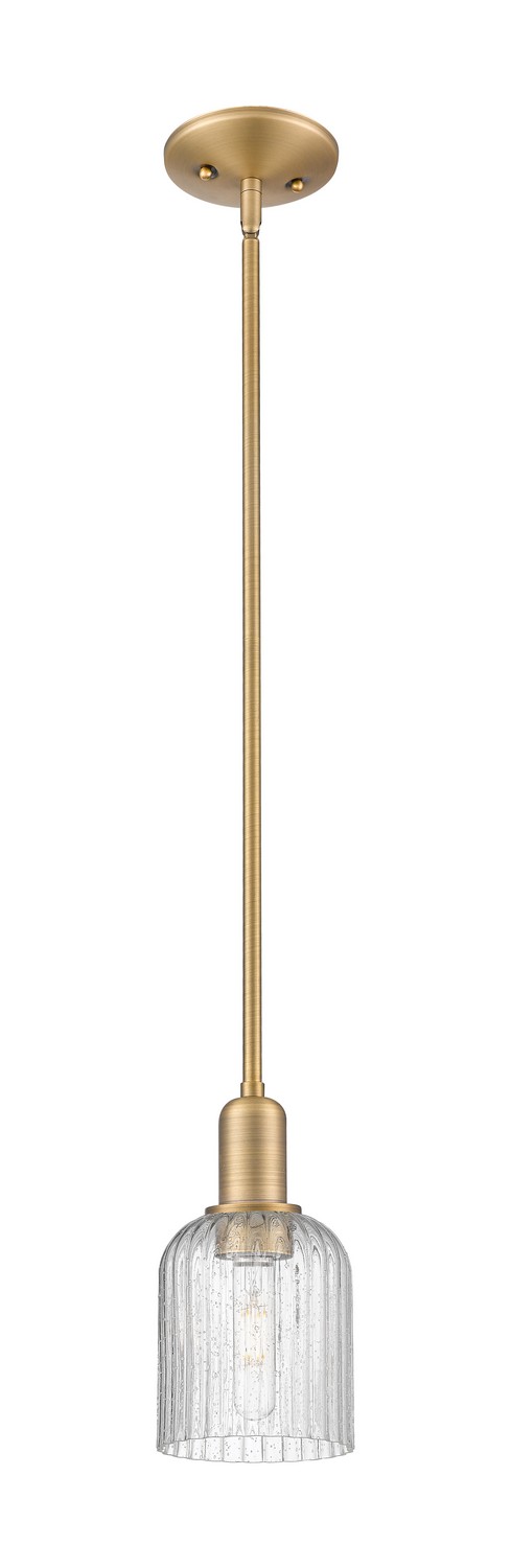 One Light Mini Pendant by Innovations - Arcadia Collection, Brushed Brass Finish - 716-1S-BB-G559-5SDY