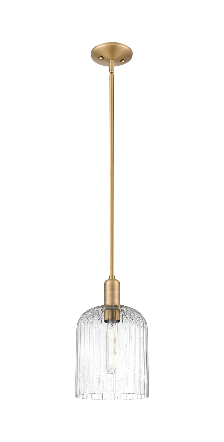 One Light Mini Pendant by Innovations - Arcadia Collection, Brushed Brass Finish - 716-1S-BB-G559-8SDY